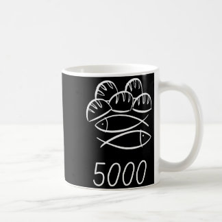 Caneca De Café Bíblia Cristã Jesus 2 Peixes 5 Pães Alimentam 5000