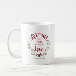 Caneca De Café Bíblia Cristã Verdadeira Deixe Tudo O Que Você Faz