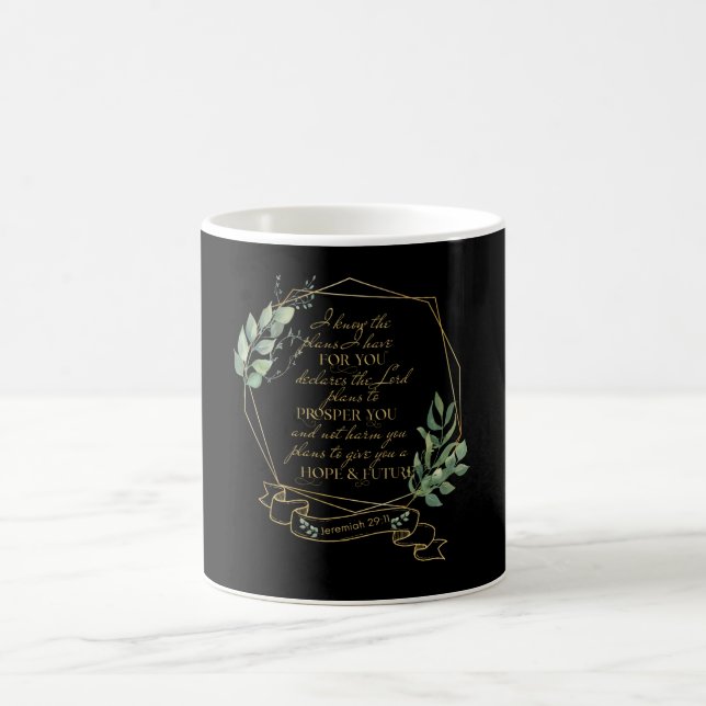 Caneca De Café Bíblia Cristã Verse Jeremiah 29 11 (Centro)