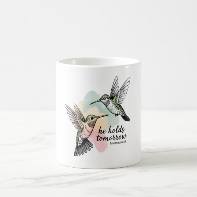 Caneca De Café Bíblia de beija-flor Verse Mug (Centro)