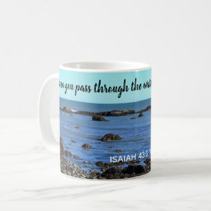 Caneca De Café Bíblia de conforto Foto Versa do Oceano Atlântico