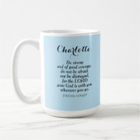 Bíblia de Coragem Azul Claro Verso Nome Personaliz