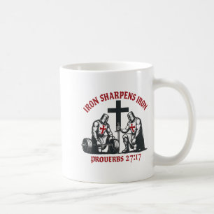 Caneca De Café Bíblia de Ferro Afia Ferro Escrítura Cristã Academ