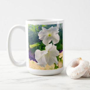 Caneca De Café Bíblia de Foto de Flor Branco Verso a Bênção de De
