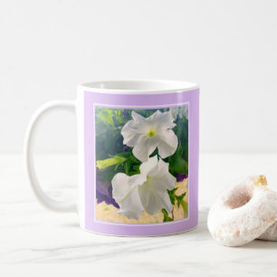Caneca De Café Bíblia de Foto de Flor Branco Verso a Bênção de De