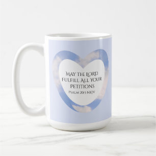 Caneca De Café Bíblia de graduação Verso Christian Faith Blue Sky