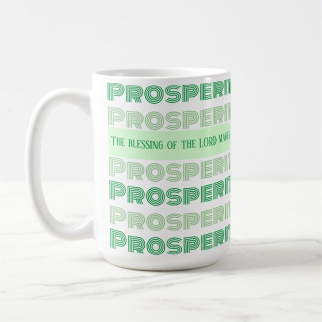 Caneca De Café Bíblia de prosperidade versus provérbios (Esquerda)