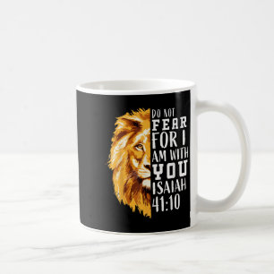 Caneca De Café Bíblia Religiosa Cristã Verse Sayings Medo do Leão