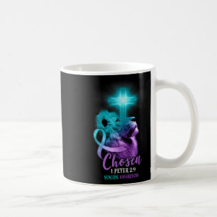 Caneca De Café Bíblia Religiosa Cruzada do Leão Cristão Verso Sui