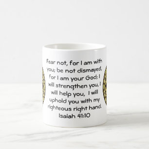 Caneca De Café Bíblia Versa citação Inspiracional Isaiah 41:10