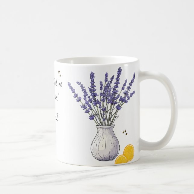 Caneca De Café Bíblia Verso Mug Lavanda e tema Lemon (Direita)