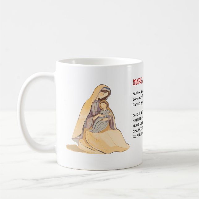 Caneca De Café Bíblica Mary Lexicon Design - Um tributo à mãe (Esquerda)