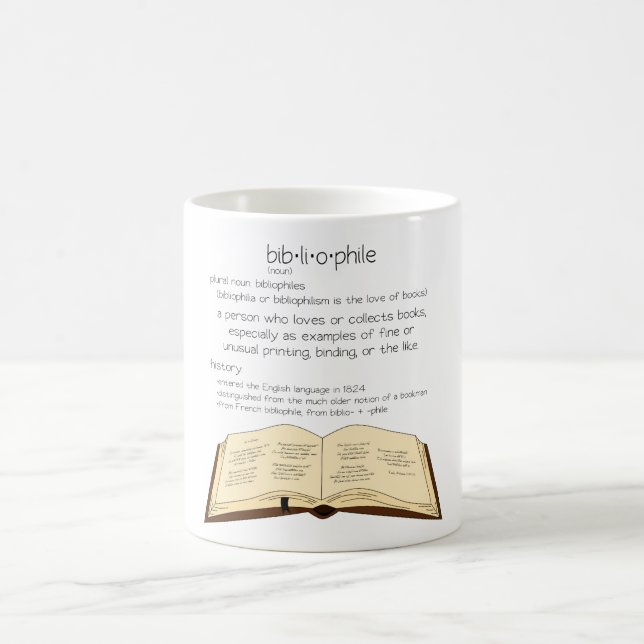 Caneca De Café Bibliophile (Centro)