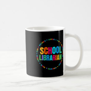 Caneca De Café Biblioteca Colorida do Tee Rainbow Colorful