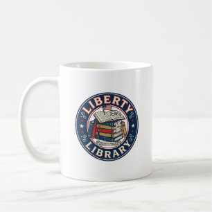 Caneca De Café Biblioteca da Liberdade Patriótica Patriótica Cami