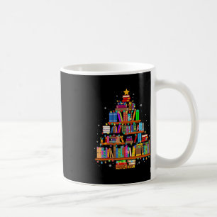 Caneca De Café Biblioteca de Livros de Leitura de Árvore Feliz de