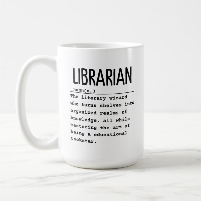 Caneca De Café Bibliotecário (Esquerda)