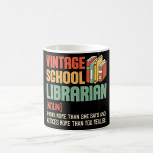 Caneca De Café Bibliotecário Escolar Pronúncia Engraçada