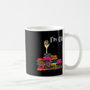 Caneca De Café Bibliotecário Leitor Nerd de Leitura de Livros Est