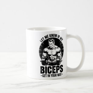 Caneca De Café Bíceps Engraçados Fitness Musculação Levantamento