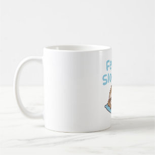 Caneca De Café Bicho-Preguiça Fofo Dormindo Sentindo Preguiça