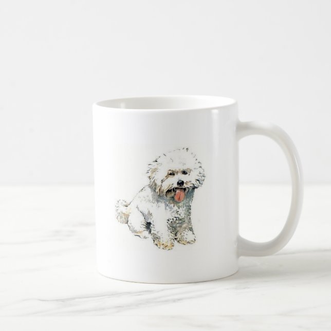 Caneca De Café Bichon Frise (Direita)