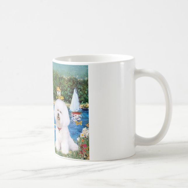 Caneca De Café Bichon Frise 1 - Barcos à vela 1 (Direita)