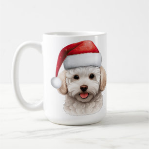 CANECA DE CAFÉ BICHON FRISE DOG CUTE HOLIDAY CHRISTMAS
