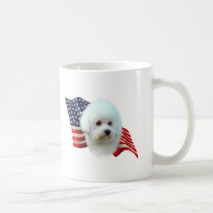 Caneca De Café Bichon Frise Flag