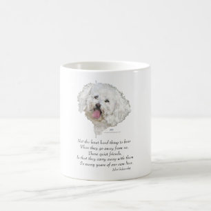 Caneca De Café Bichon Frise Ponte do Arco-íris