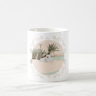 Caneca De Café Bichon Frise Praia Palmares