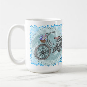 Caneca De Café Bicicleta Azul