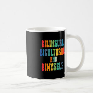 Caneca De Café Bicicleta Bilíngue Divertida E Bimyself ASL Deaf A