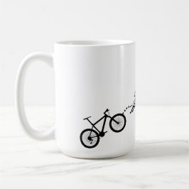 Caneca De Café Bicicleta de Montanha Rena Natal Ciclo