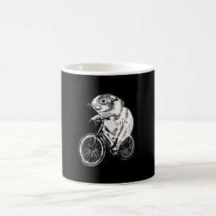 Caneca De Café Bicicleta de Porco Guineense com Esboço Bonito P
