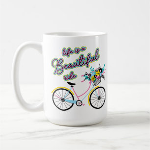 Caneca De Café Bicicleta Encantadora: A Vida é uma Bela Viagem