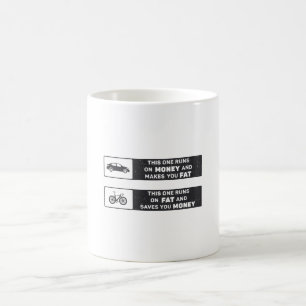Caneca De Café Bicicleta Gorda Esta Funciona Com O Money Biker Bi