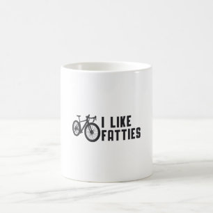 Caneca De Café Bicicleta Gorda Eu Gosto De Fatties Biker Biking R