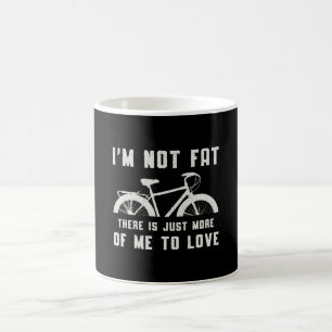 Caneca De Café Bicicleta Gorda Eu não sou Fat Love Bike Biker MT