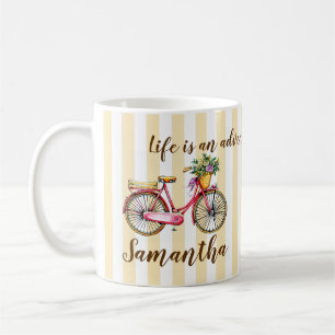 Caneca De Café Bicicleta Life Adventure Personalizada