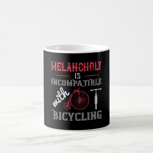 Caneca De Café Bicicleta - Melancolia é incompatível (Centro)