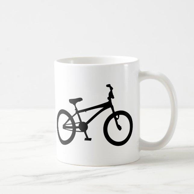 Caneca De Café bicicleta preta do bmx (Direita)