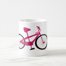 Bicicleta Rosa Com Laço Rosa