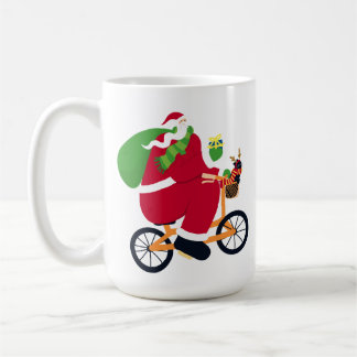 Caneca De Café bicicleta Santa Claus