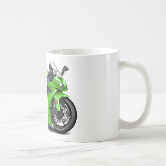 Caneca De Café Bicicleta verde de Ninja (Direita)