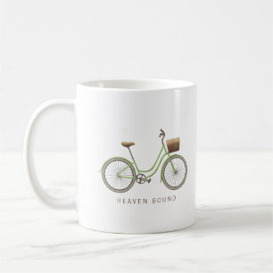 Caneca De Café Bicicleta Vintage Verde Limitada ao Céu