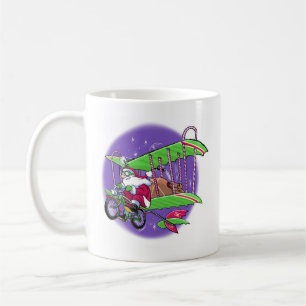 Caneca De Café Bicicleta Voadora de papais noeis