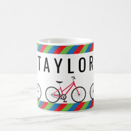 Caneca De Café Bicicletas Coloridas Personalizadas Mug Personaliz