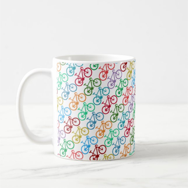 Caneca De Café Bicicletas de Cor (Esquerda)