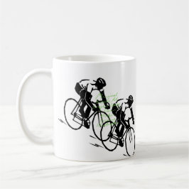 Caneca De Café Bicycle Riding Race Art